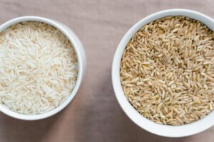 White Ceramic Bowl With Rice